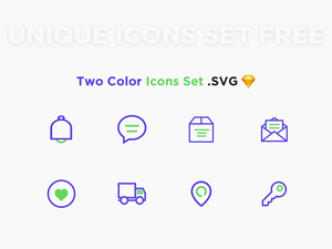 Mehrfarbige Icons Set