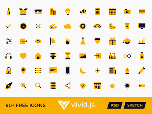 Vivid SVG Icons Bibliothek