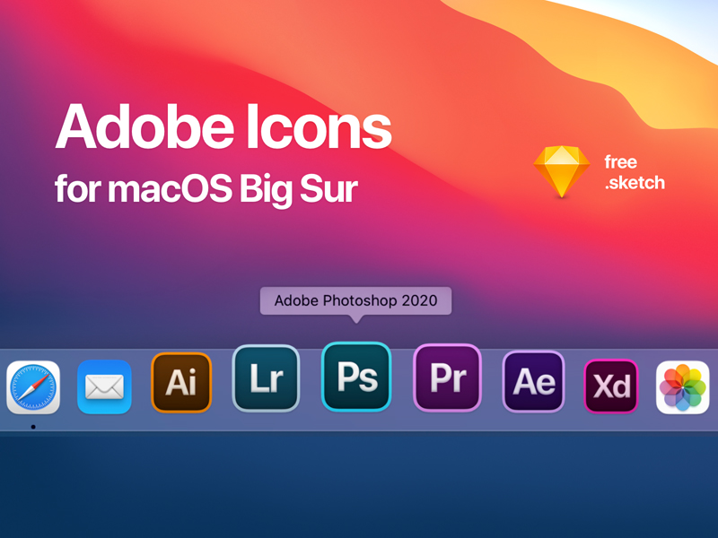Pensar Elección Actuación Alternativa a los iconos de Adobe para macOS Big Sur - Misc - Descargar  Sketch Resource