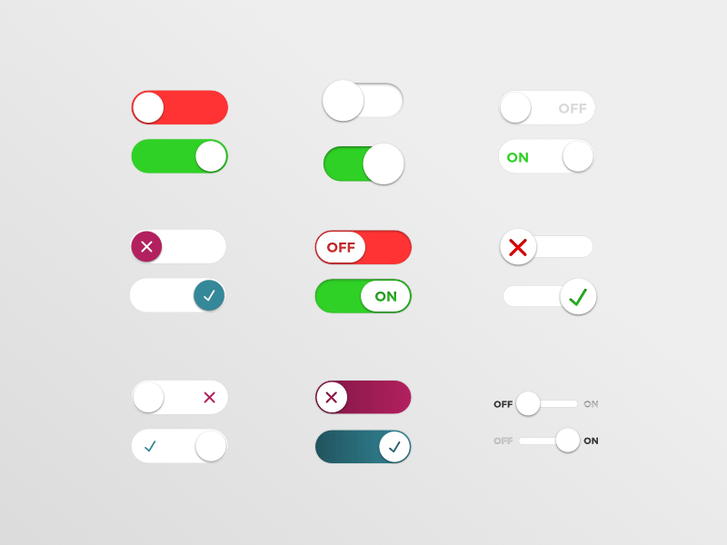 Как выключить ui. Переключатель on off UI Design. Кнопка ползунок. Дизайн кнопок. Переключатель Switch в UI.