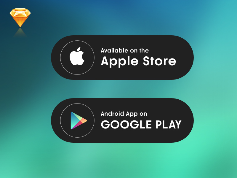 App Store & Google Play Buttons