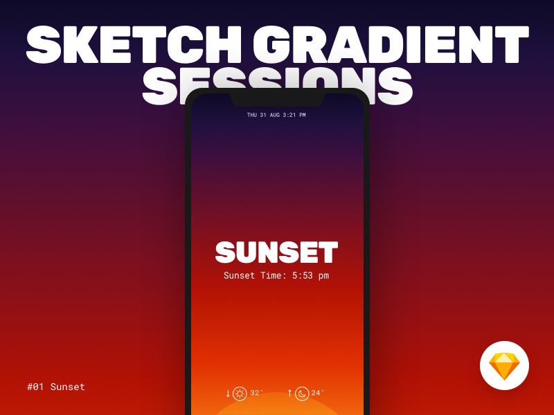 Sketch Gradient Session – Sunset - Misc - Download Sketch Resource