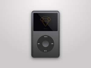 iPod Classic made in Sketch