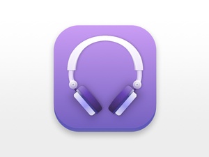 Headphones Icon made in Sketch