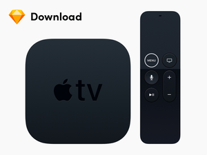 Apple TV Vector Illustration