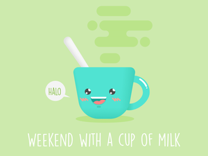 Illustration de tasse de lait