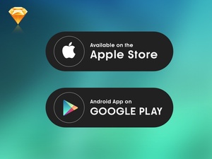 Botones de App Store y Google Play