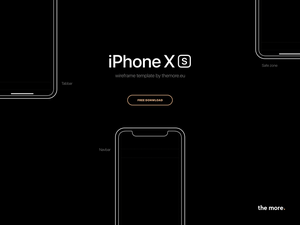 Imprimable iPhone XS Wireframe