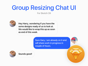 Chat UI Group Resizing