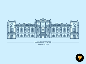 Иллюстрация Мариинского дворца
