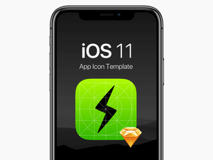 Plantilla de icono de aplicación de iOS 11