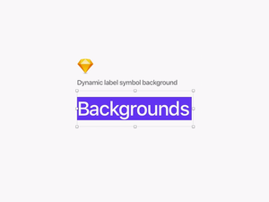 Label Symbol With Dynamic Background