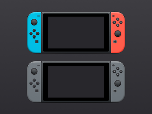 Ilustración de bocetos de Nintendo Switch
