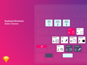 Shortcuts für Sketch – Tastatur-Aufkleber