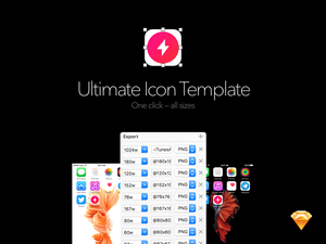 Ultimate Icon Template for Sketch