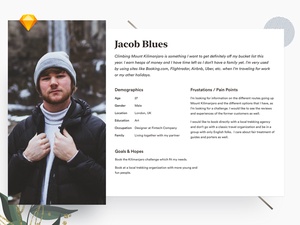 User Persona Template for Sketch