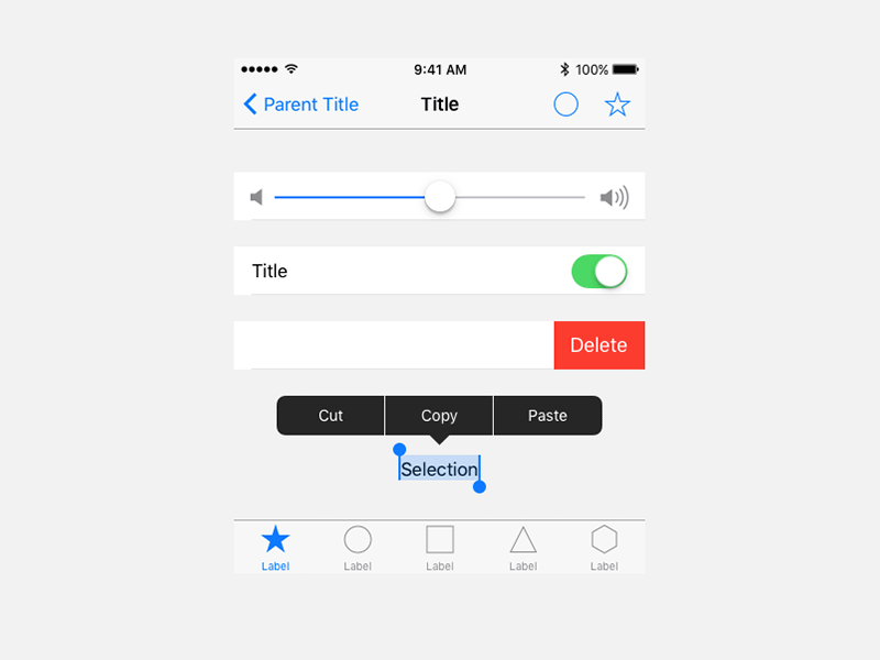 iOS 11 Beta GUI Sketch Ressource