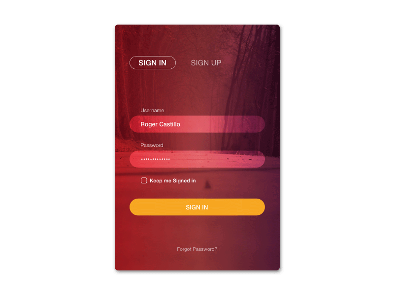 Login And Sign Up Screen for Mobile app  UpLabs