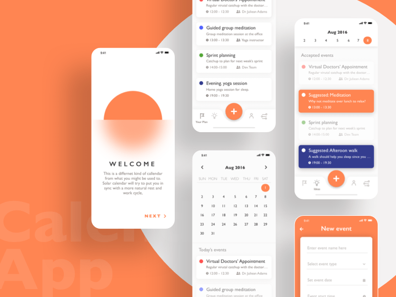 Simple Calendar designs, themes, templates and downloadable graphic  elements on Dribbble