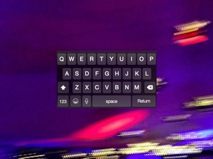 iOS 8 Темная клавиатура для эскиза