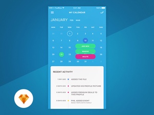Kalender-App-Konzept