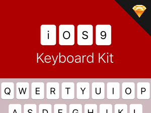 iOS 9 Sketch Keyboard Kit