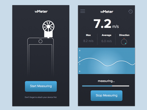 wMeter – Aplicación de medidor de viento