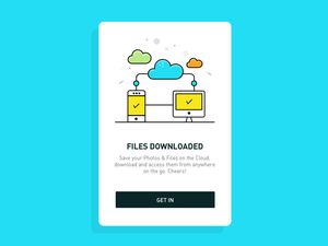 Files Downloaded Onboarding Screen