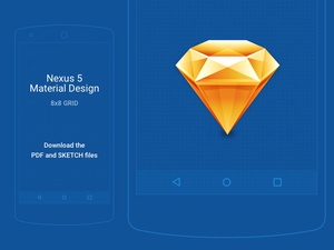 Sketch Sheets – Material Design with 8×8 Grid