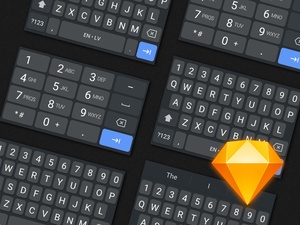 Android Dark Keyboard for Sketch