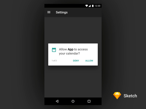 Android Permissions Sketch Template