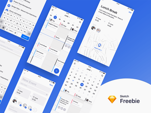 Kalender für Freunde App-Konzept