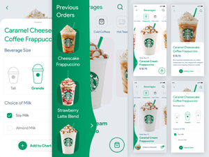 Coffee Order App Concept Sketch Resource