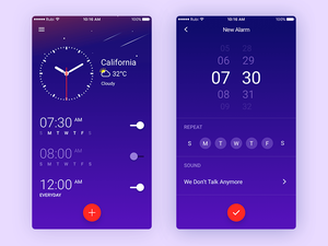 Klock – Clock App Concept