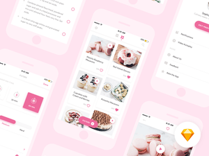 Desserts App Konzept
