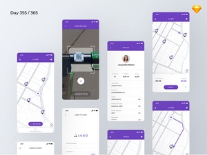 E-Велосипед Бронирование App Концепция