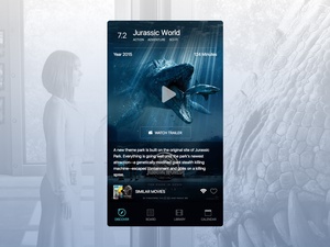 Interfaz de la aplicación Movie Player
