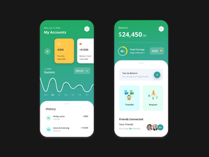 Finance App UI-Konzept