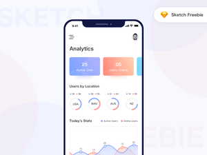 iOS Analytics-Bildschirm