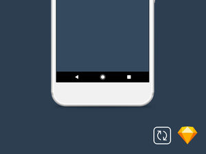 Google Pixel: Barre de navigation Android pour Sketch
