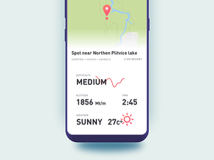 Hike Tracker Prototype – Sketch & After Effects
