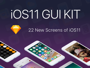 Ресурс эскиза iOS 11 GUI