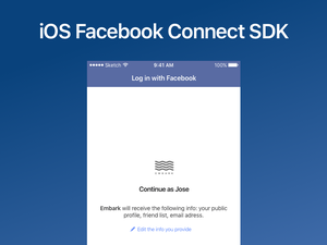 iOS Facebook Connect SDK Sketch Resource