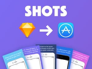 iPhone App Store Screenshots Template for Sketch