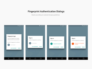 Android Material Design Fingerprint Dialogs for Sketch