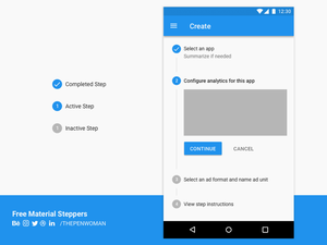 Material Design Steppers