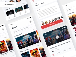 Movies Streaming App Concept