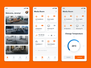 Concept d’interface utilisateur smart home app