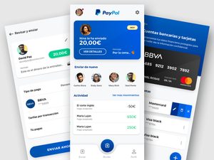 PayPal App-Redesign-Sketchnressource