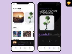Podcast App UI Concept